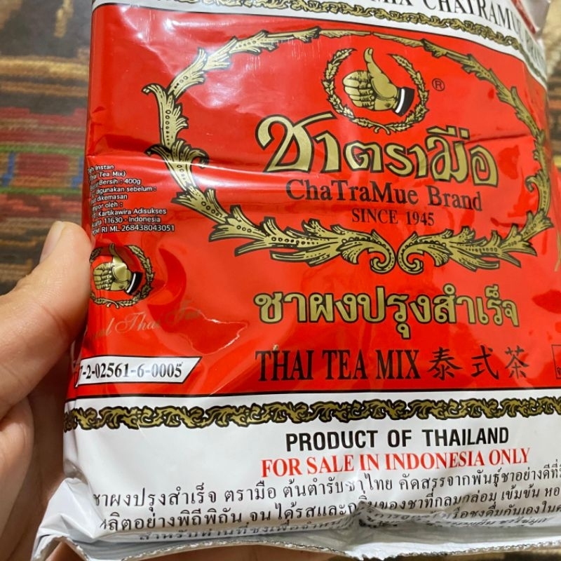 

chatramue thai te Teh Thailand THAI TEA MIX 400GR (SIAP KIRIM)