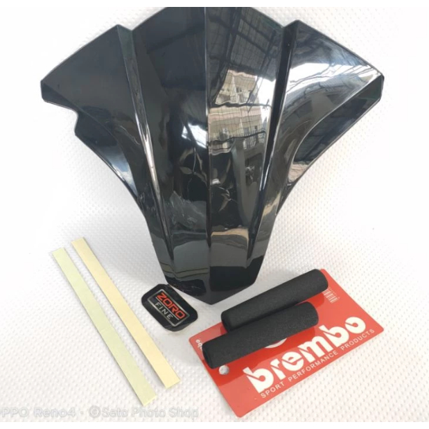 "Visor Hitam Zoro untuk Vario 110 LED – Free Busa Handle Brembo"