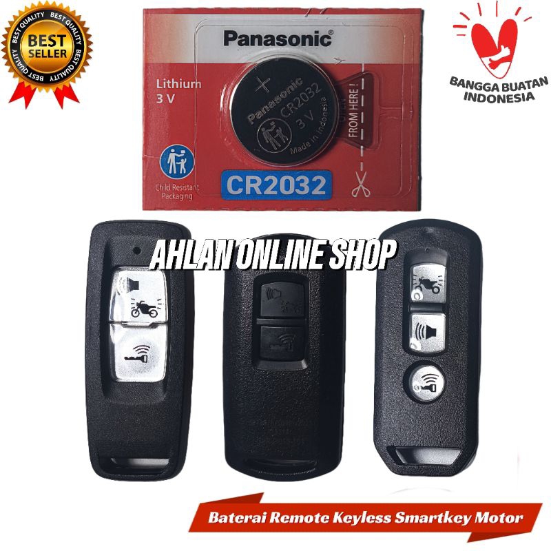 Baterai batre remot remote keyless motor honda vario 150 160 original