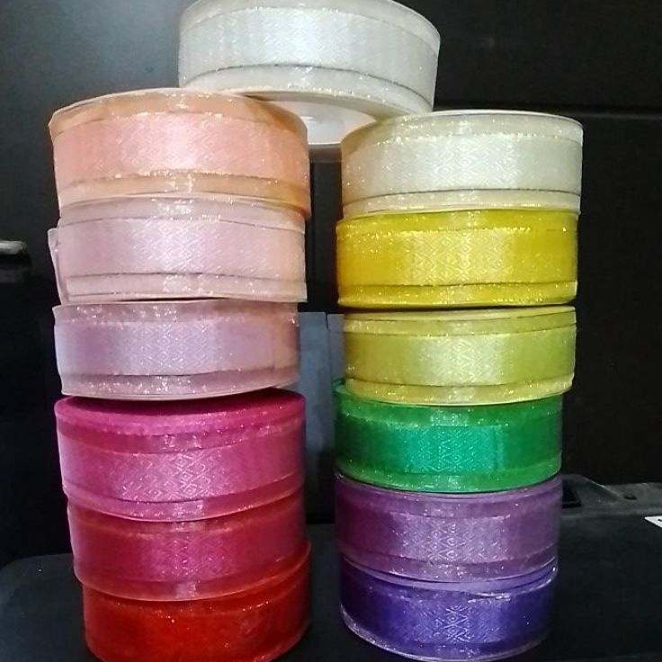 

DISKON SPESIAL Pita Organdi 1 25cm 2yard Motif