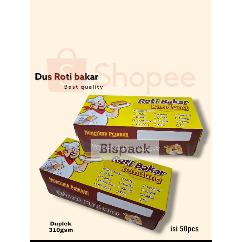 

@50pcs dus roti bakar / box roti bakar full warna