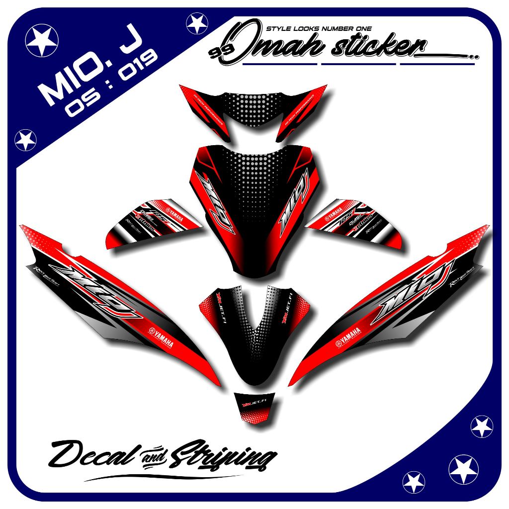 decal mio j full body .stiker decal mio j full body. ADT.019