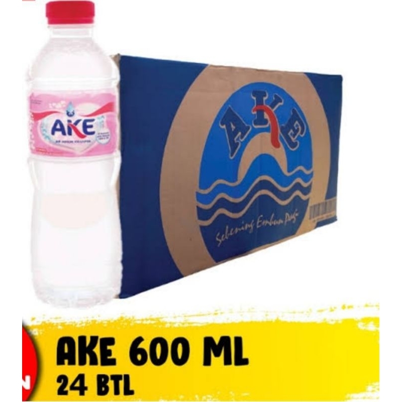 

Ake Air Mineral 600 ml isi 24 botol