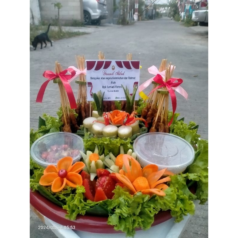 

Sate Tumpeng Ulang tahun tasyakuran 10 Pac