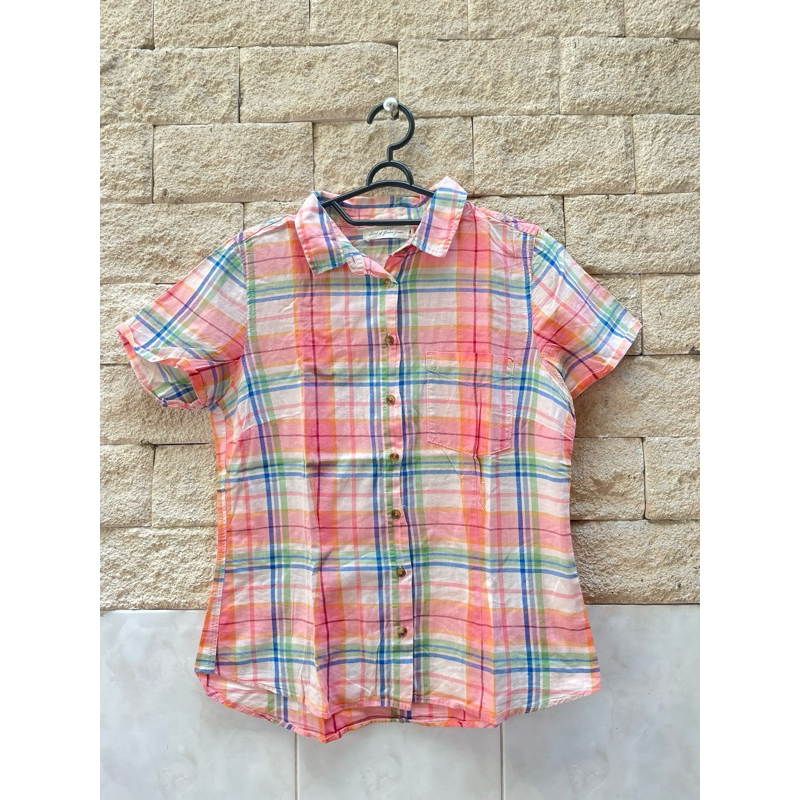 H&M Kemeja Kotak-Kotak Wanita Preloved