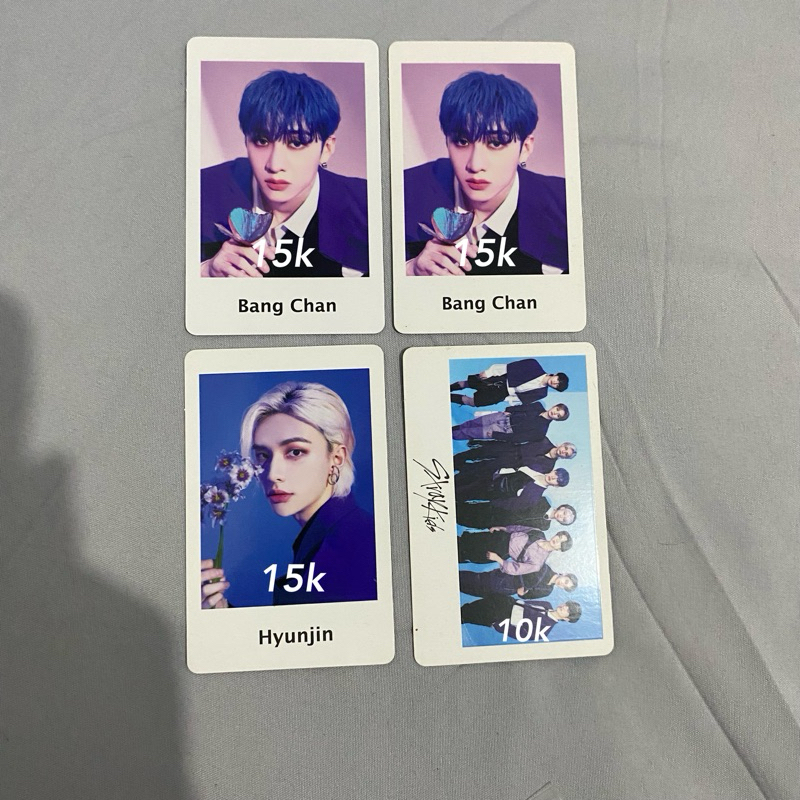 Stray kids skz bangchan hyunjin hj photocard pc japan polaroid