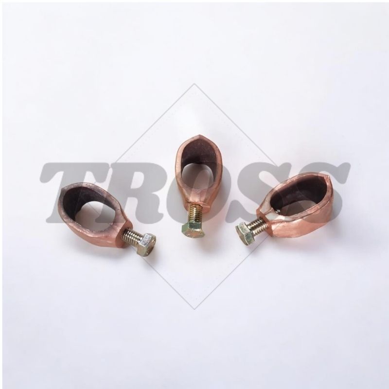 PUSAT GROUNDING KLEM CINCIN OVAL STICK - FOR ROD ISOLATOR KABEL PENANGKAL PETIR