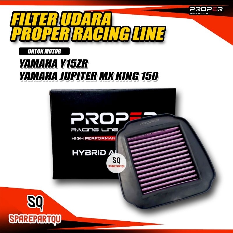 Filter Saringan Udara Jupiter MX KING MX150 Y15ZR Proper Racing Line Hybrid Air Filter