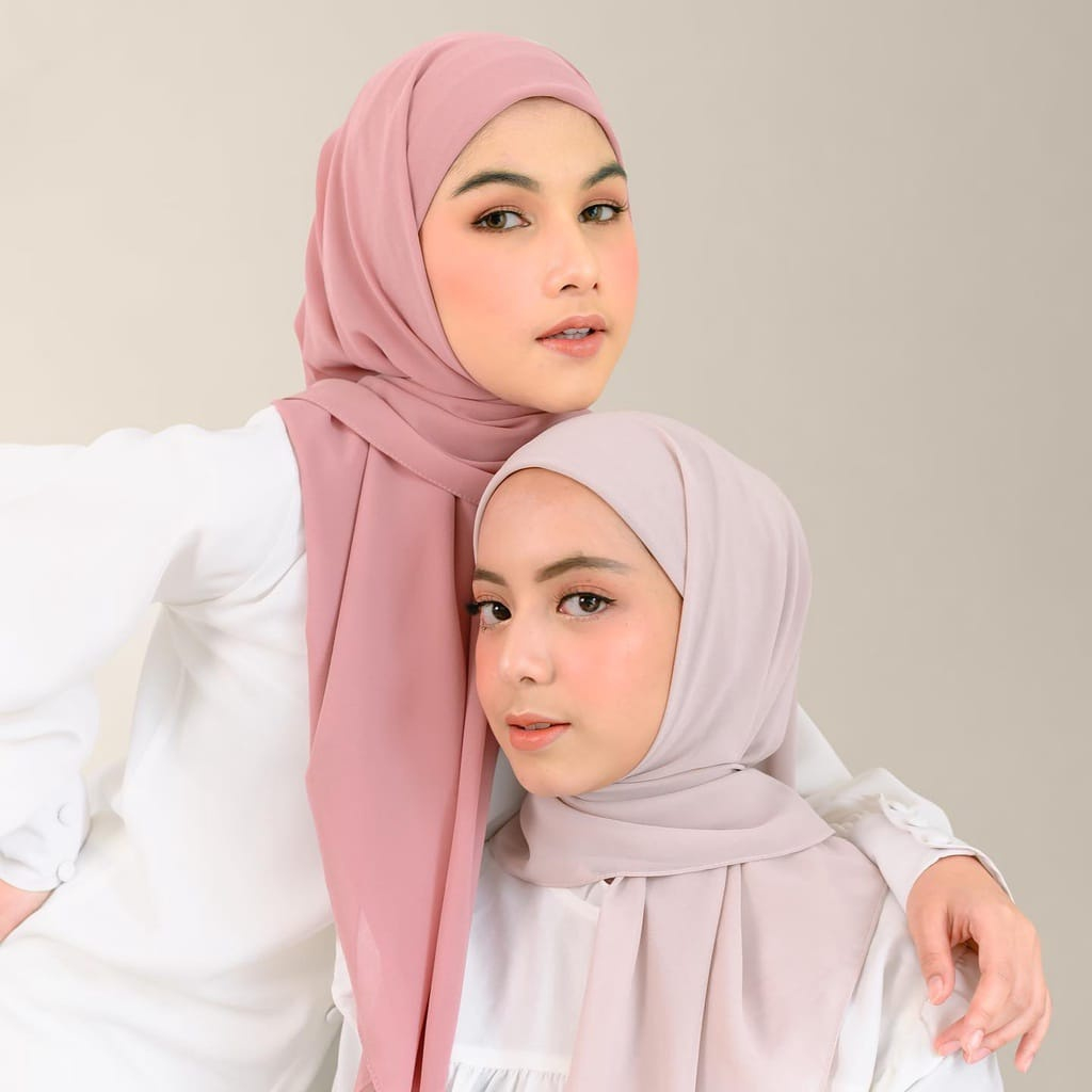 Hijab SegiEmpat Instant Inner 2 Layer Jilbab Segitiga Inner ceruty Babydoll Premium