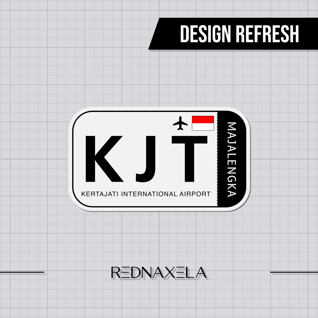 

Stiker Vinyl Kertajati International Airport Code KJT Sign Sticker