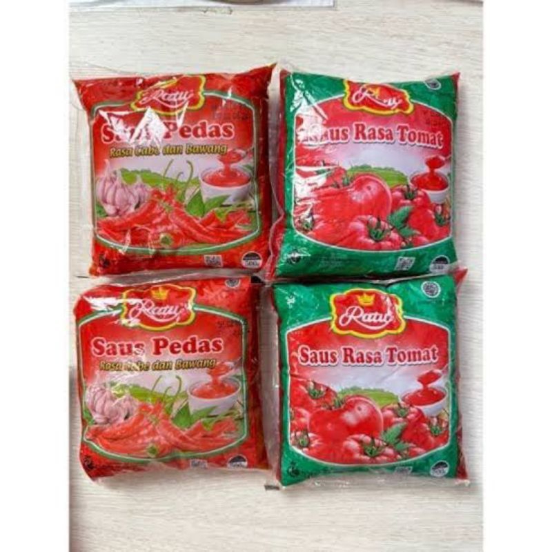 

Saos tomat dan sambel cap ratu 500g