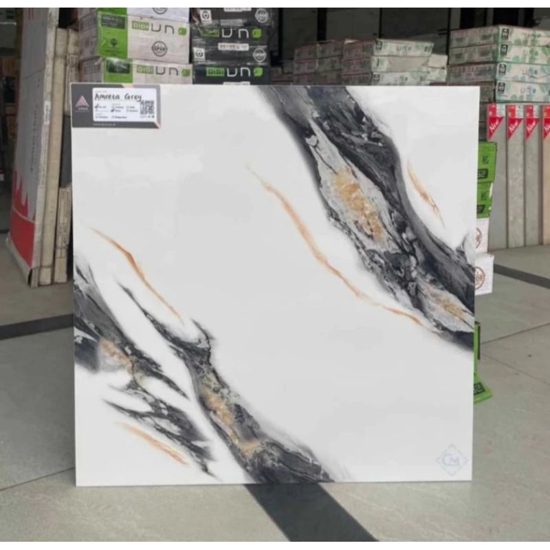GRANIT LANTAI 60X60 AMRETA GREY GALAZED POLSHED