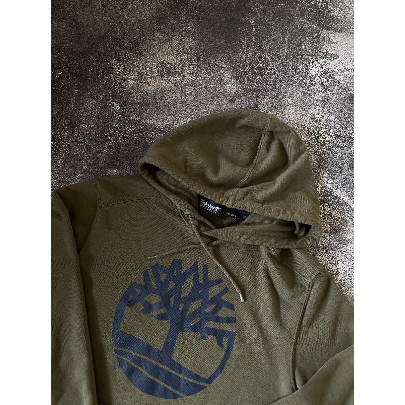 Hoodie Timberland Timberland Men's Logo Pullover Hoodie Olive