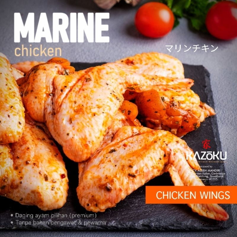 

KAZOKU AYAM BUMBU "CHICKEN WINGS" 500gr, goreng/bakar_kazoku marine bandung