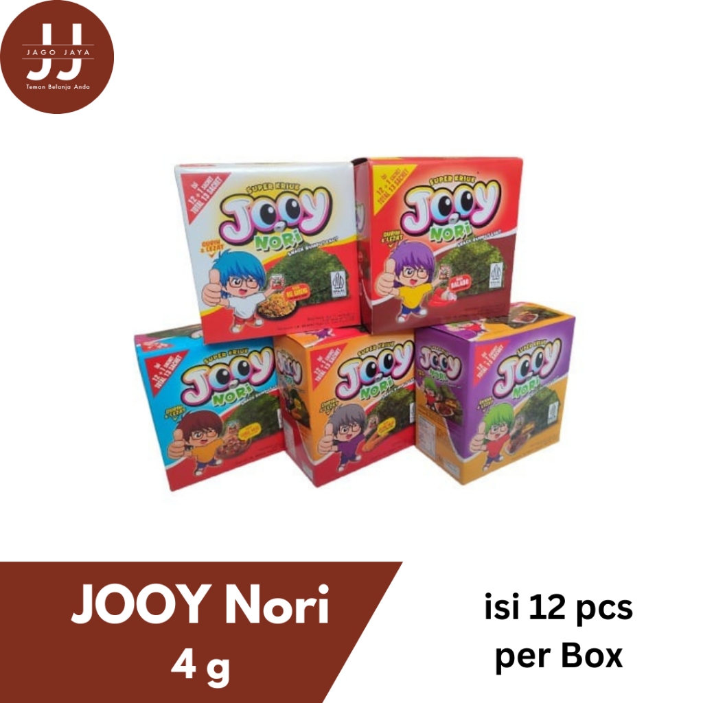 

[Jago Jaya] JOOY NORI - Snack jajan anak Rumput Laut Berbagai Varian Rasa