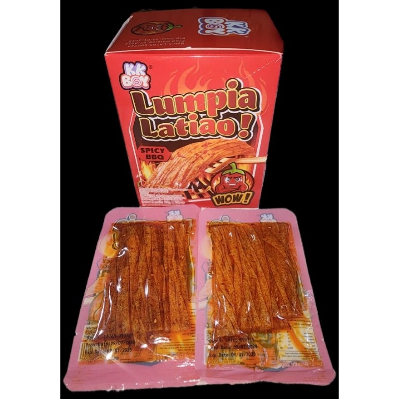 

lumpia latiao kk boy isi 20 pcs (@26 g) rasa spicy bbq