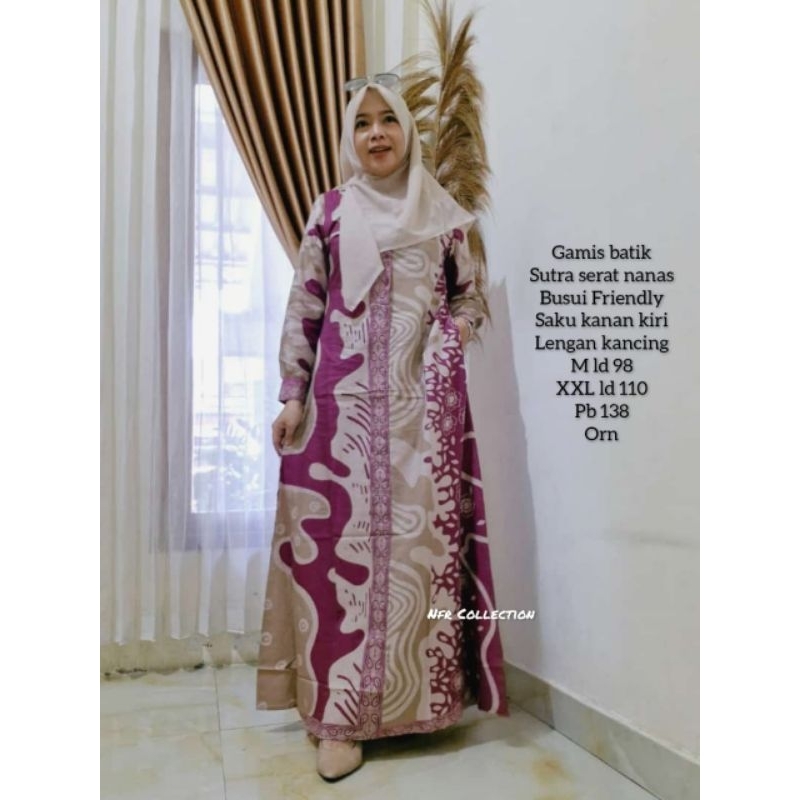 Gamis Lidya batik