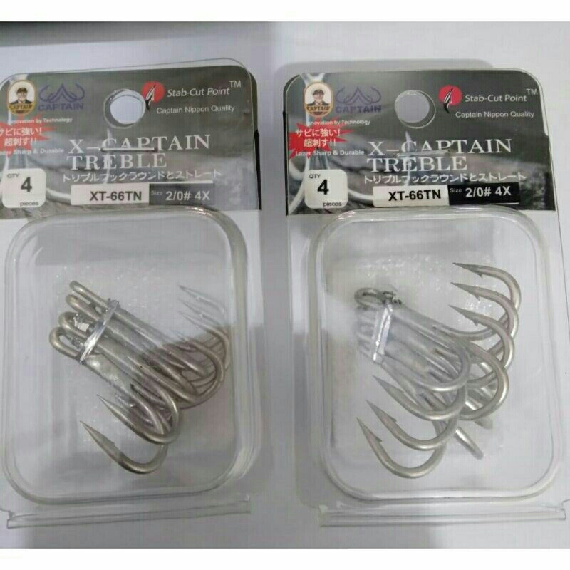 Treble Hook Pancing Captain 4X Strong XT-66TN