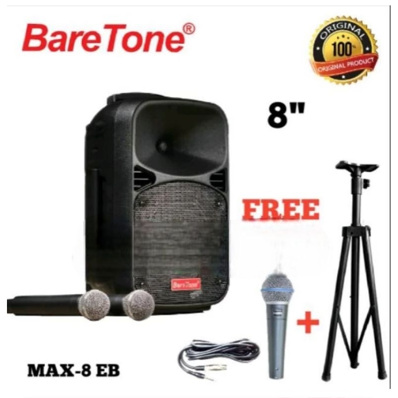 SPEAKER AKTIF PORTABLE BARETON MAX 8-EB