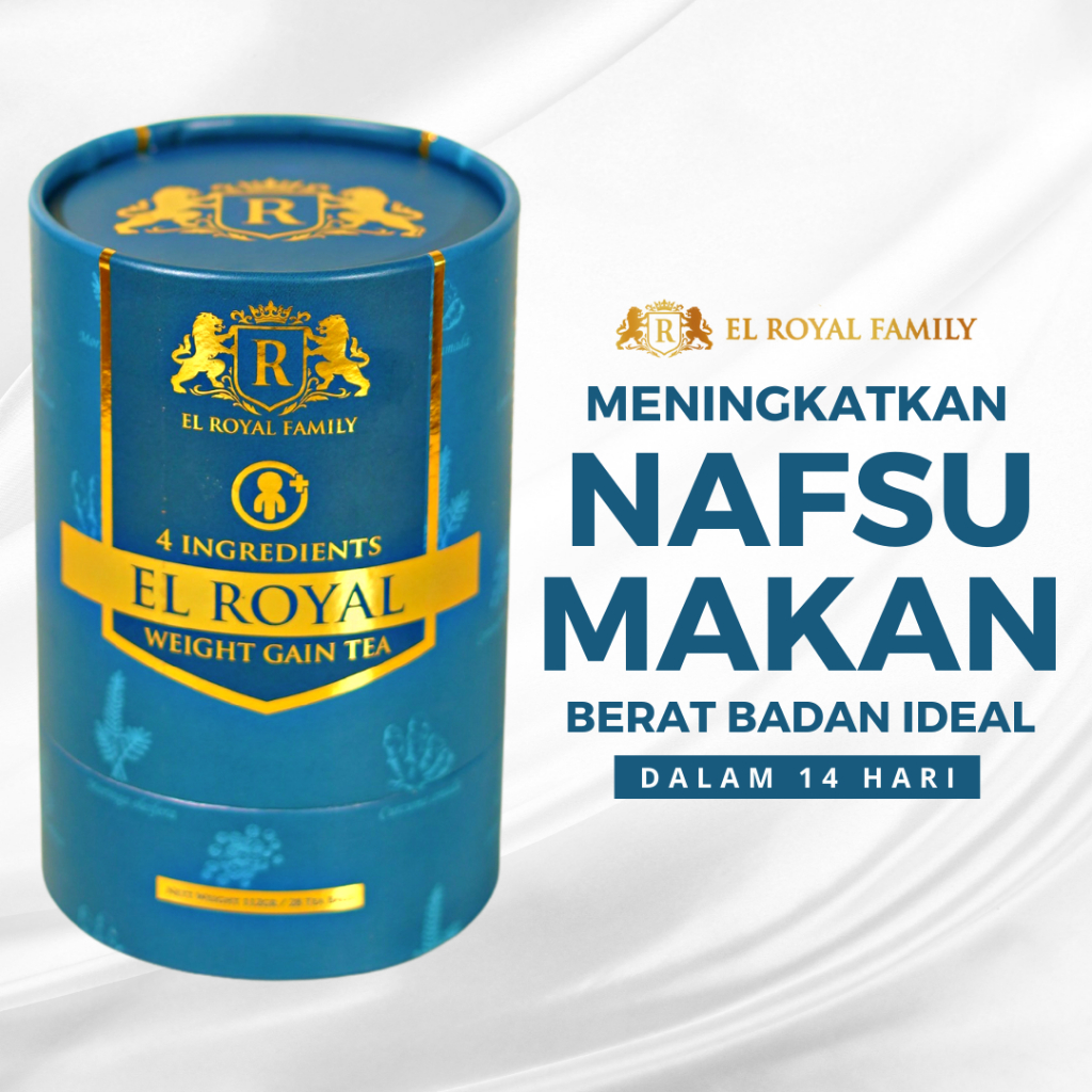 

El Royal Weight Gain Tea Teh Herbal 100% Original untuk Menambah Nafsu Makan Penggemuk Badan BPOM