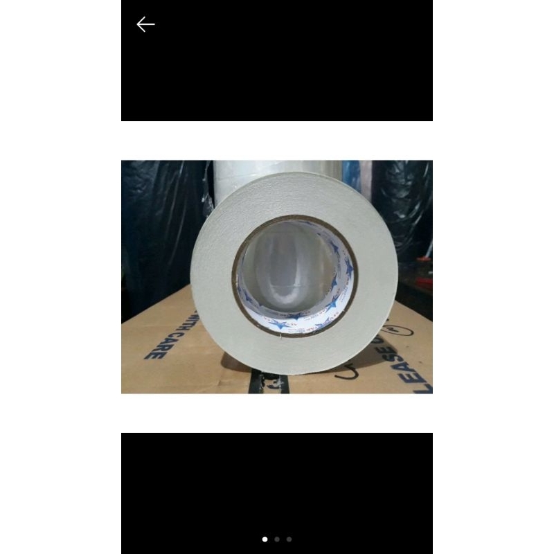 [ PO ] DOUBLE TAPE PUTIH JUMBO / 48MM X 50M 6 BOX 216 ROLL  / TERMURAH