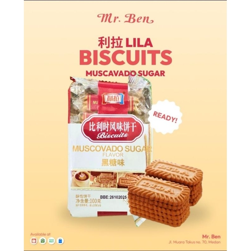 

Lila Muscovado Sugar Flavour/Biskuit Rasa Karamel 100gr Impor China