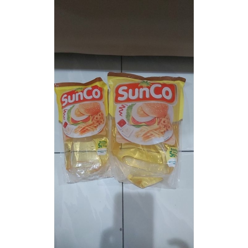 

Sunco minyak goreng 2L & 1L