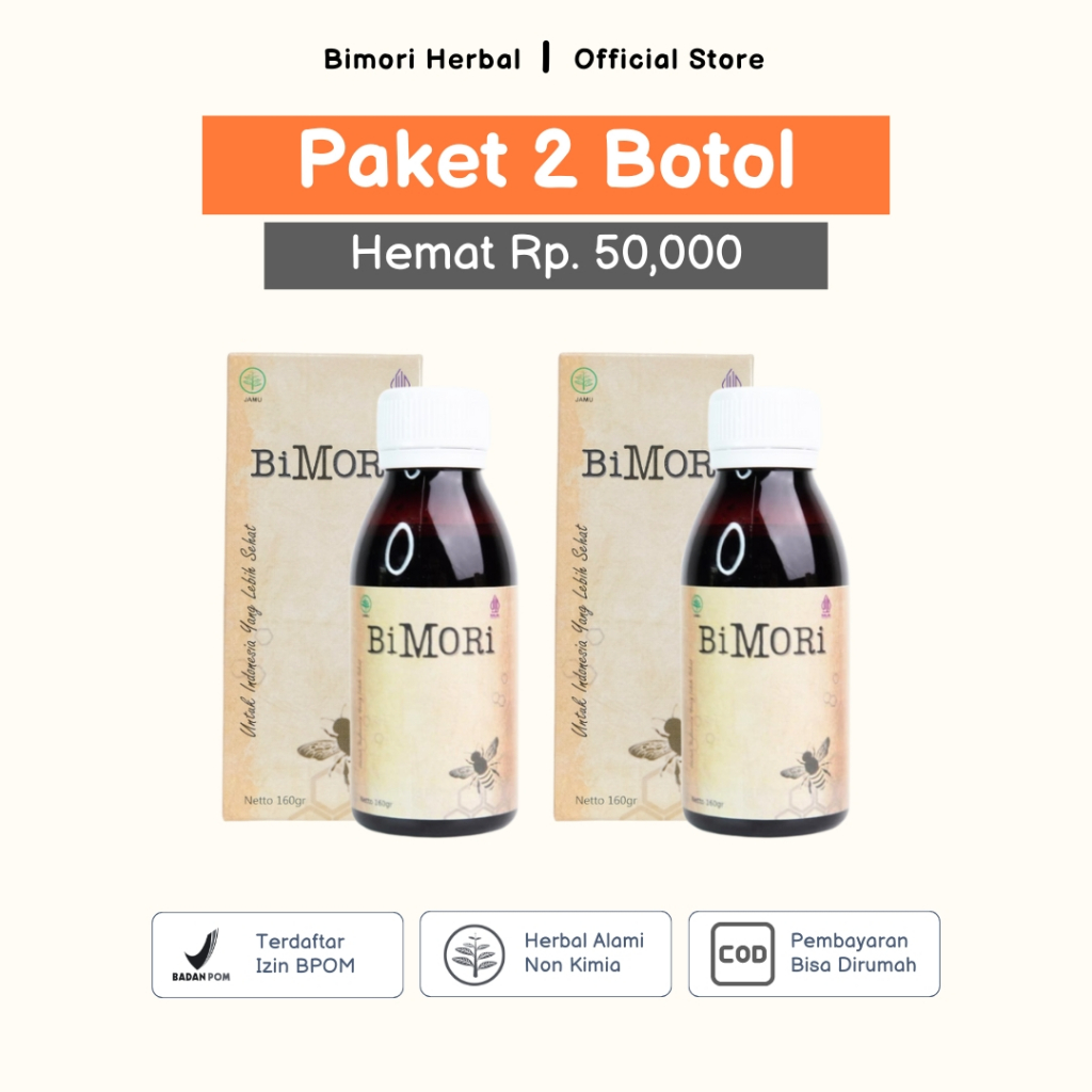 

Paket 2 Botol Bimori Obat Herbal Stroke Berat, Stroke Ringan, Stroke Sebelah & Turunkan Hipertensi