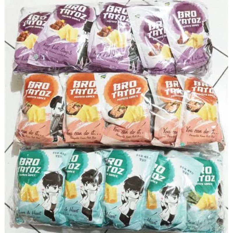 

SNACK BROTATOZ RUMPUT LAUT | RENDANG SAPI | KOREAN BBQ NETTO 10 PCS