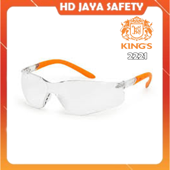 Kacamata Safety Kings KY 2221 Bening - Safety Glasses King's Ky2221 Clear Berkualitas
