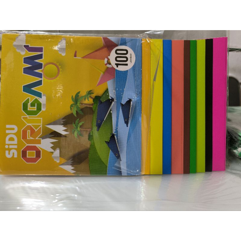 

Origami paper(kertas Lipat)Sidu 16x16cm isi 100lembar