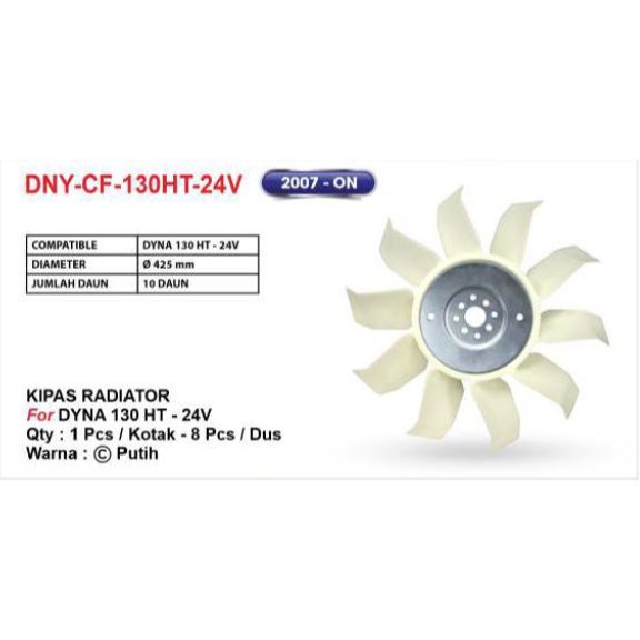 DNY Kipas Radiator Mobil Radiator Fan untuk Truk Dyna 130HT 24V