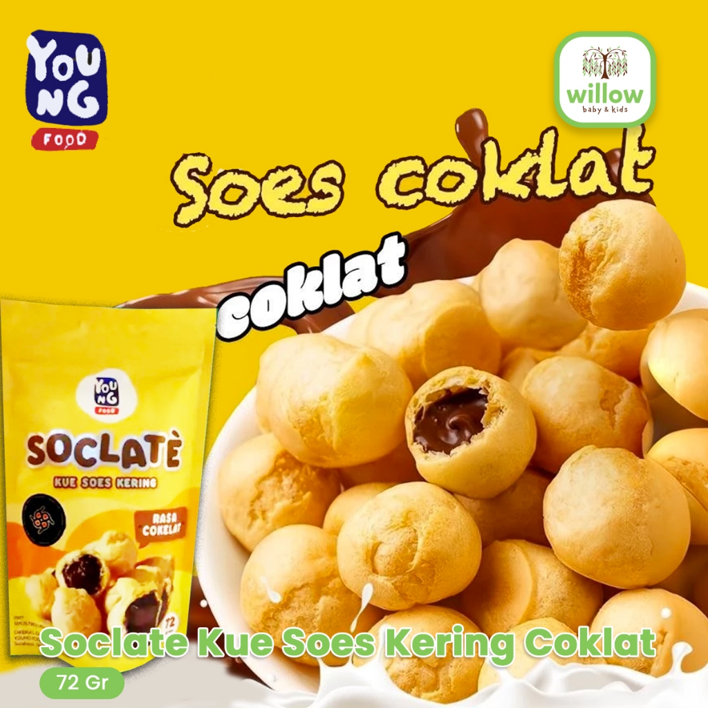

Camilan - Soclate Kue Soes Kering Coklat 72Gr