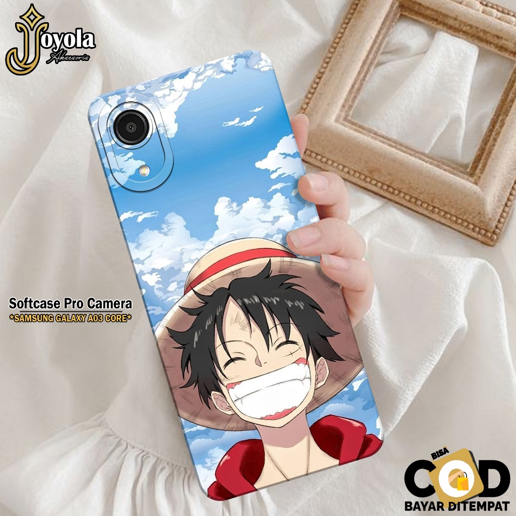 JOYOLA Case Hp Samsung Galaxy A03 Core - Pro Camera - Fashion Case Anime - Softcase Samsung Galaxy A
