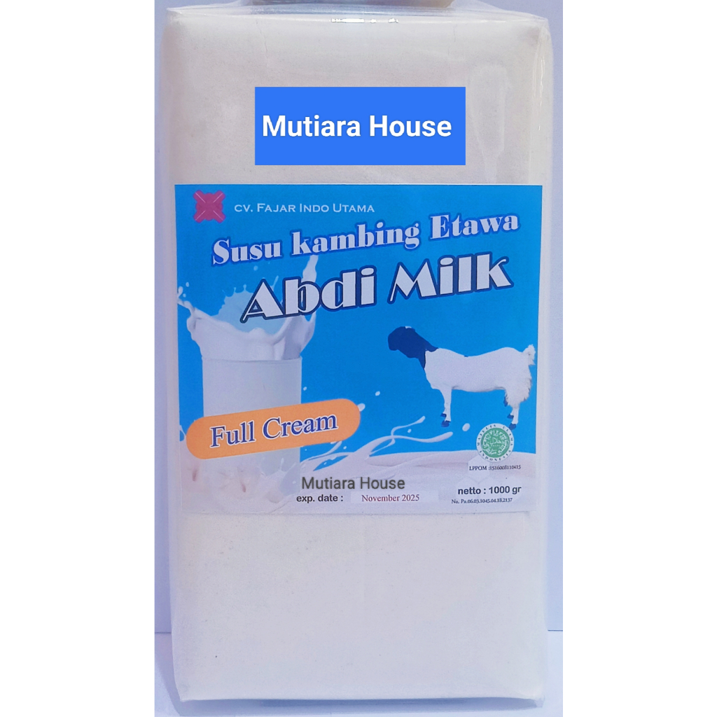 

Susu Kambing Bubuk Etawa Full Cream Isi 1kg