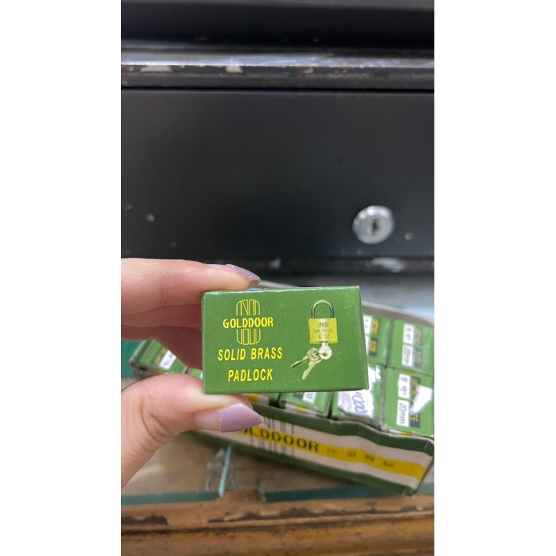 Gembok koper kuningan asli GOLDDOOR 20mm Gold gembok kecil