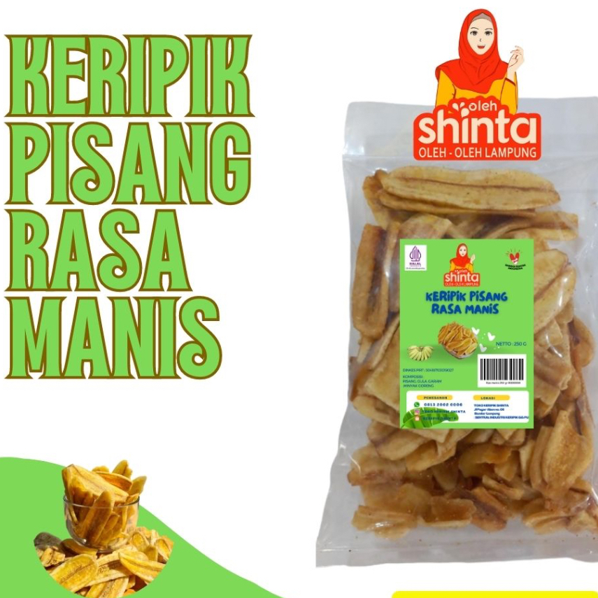 

KERIPIK PISANG SHINTA RASA MANIS 200 gram