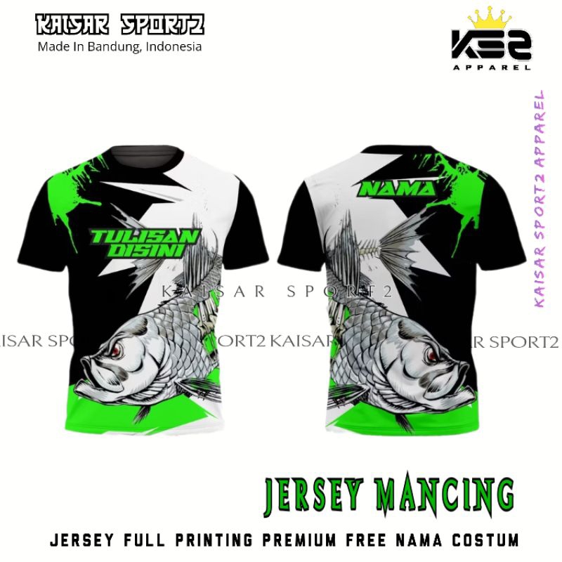Jersey Mancing Costum New Full Printing Premium gratis pasang nama