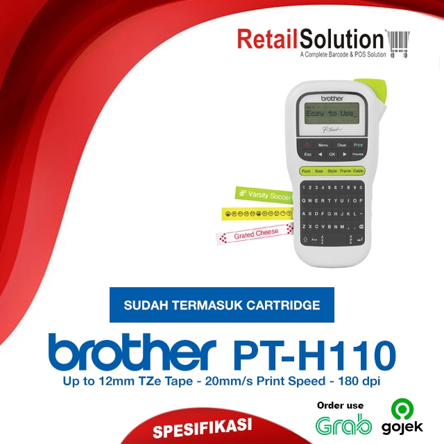 

Printer Label Tape TZe - Brother PT-H110 PTH110 PTH 110