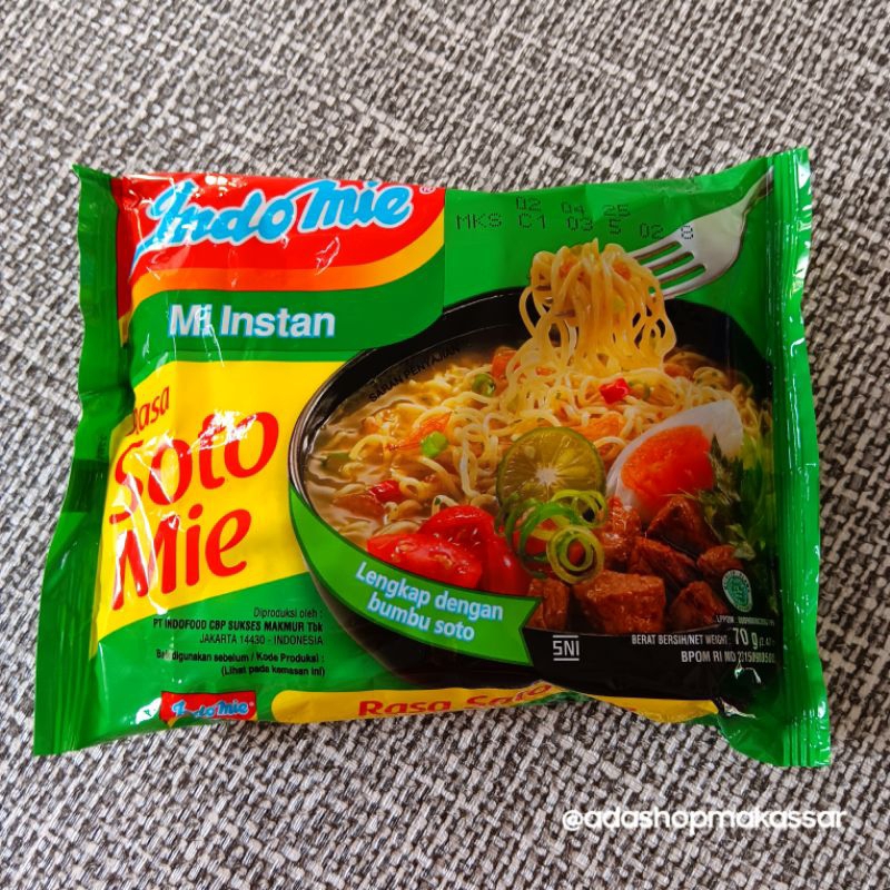 

Indomie Kuah Rasa Soto Mie / Kari Ayam / Coto Makassar