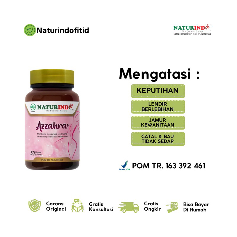 Obat Herbal Keputihan Pelancar Telat Nyeri Haid Menstruasi Miss V Bau Gatal Naturindo Fit Azzahra