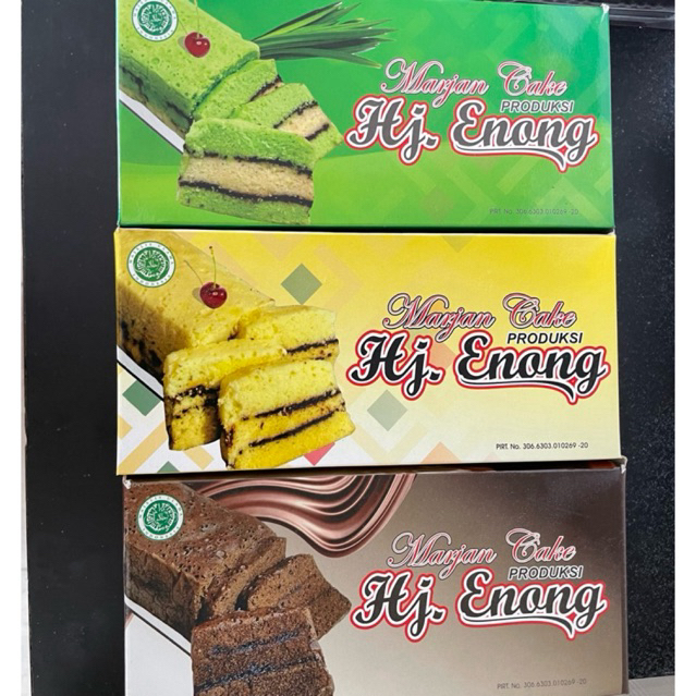 

KUE MARJAN HJ.ENONG PANDAN / ORI / COKLAT + Gratis packing kardus