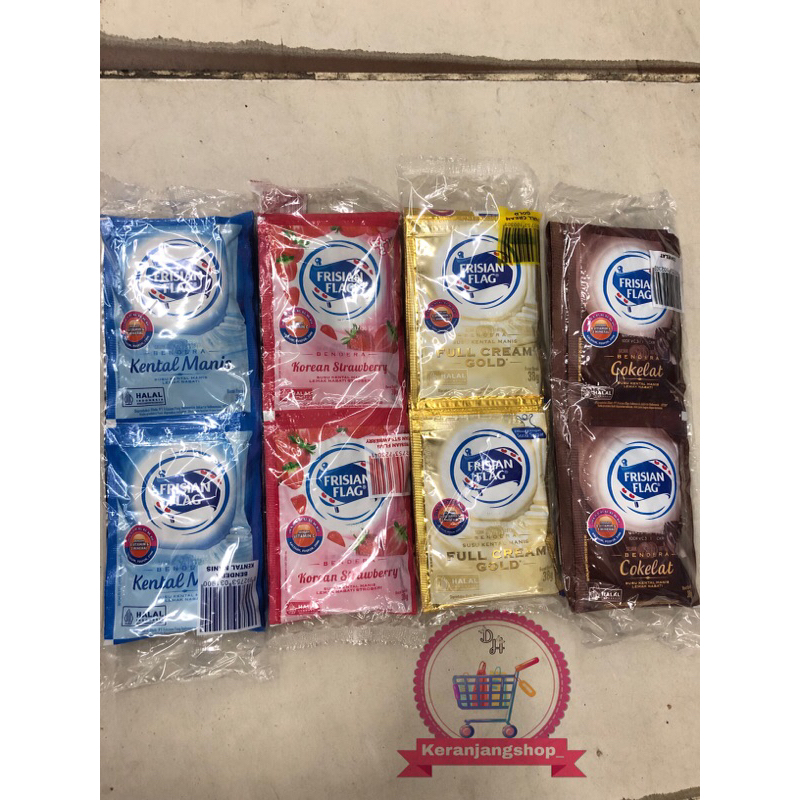 

Susu Frisian flag sachet all varian 1pack isi @6pcs