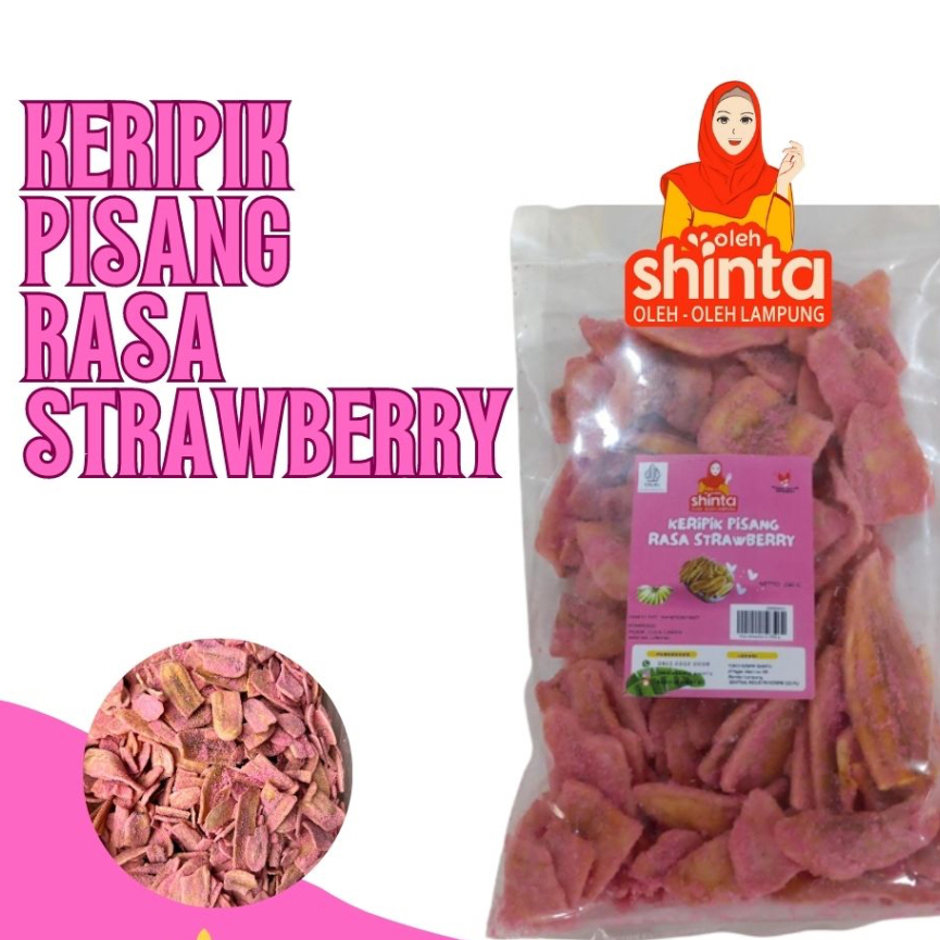 

KERIPIK PISANG SHINTA RASA STRAWBERRY 200 gram