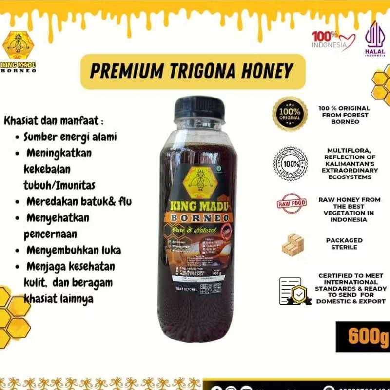 

King Madu Borneo Trigon Asli Hutan Kalimantan 600gr