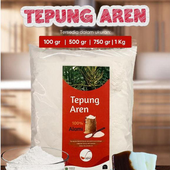 

Tepung Aren 1kg / Sari Pati Pohon Aren Asli / Murni Tepung Aren Halal - Bahan Dapur