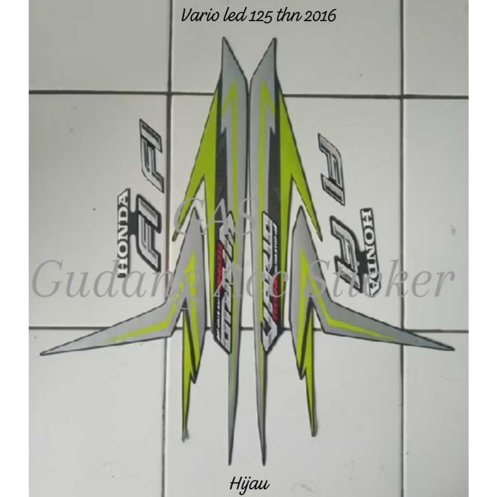 STRIPING LIS STICKER BODY MOTOR HONDA VARIO 125 LED THN 2016