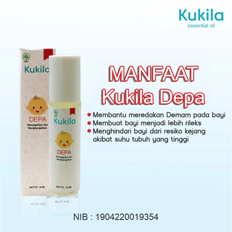 KUKILA DEPA Demam Panas Bayi Fever Drop Khusus Untuk Bayi Murni terbuat dari 100% bahan alami