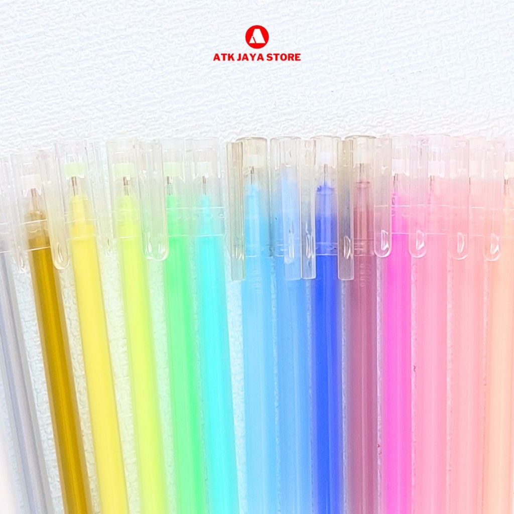 

Color Gel pen with Premium Colors / Pulpen Gel dengan warna premium 17 warna 0.5 mm