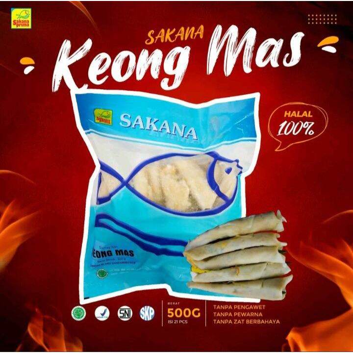 

SAKANA Keong Mas Ikan 500gr Sakana Food Halal Tanpa Pengawet